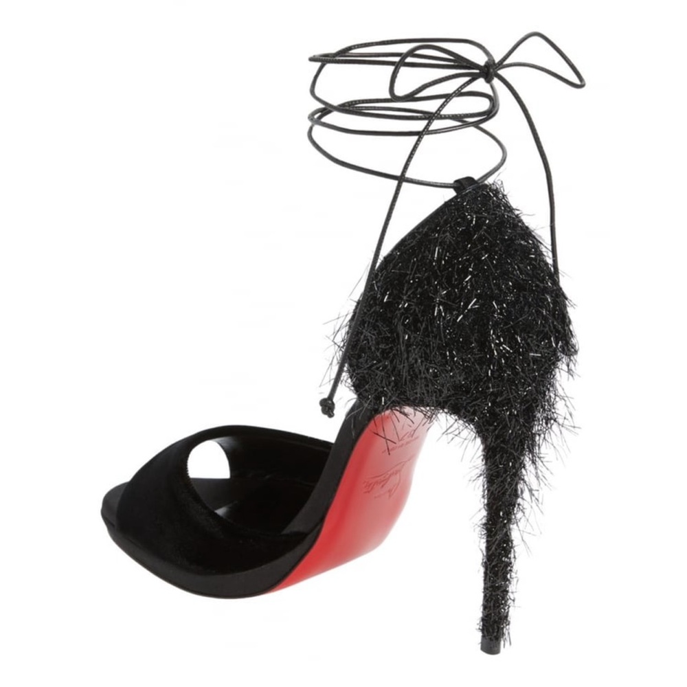 Christian Louboutin BLACK Leather heels - Picture 2 of 4